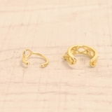 片耳重ね付けデザインイヤーカフSET ノンホールピアス イヤリング | FACION | 詳細画像3 