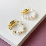 マグネット式淡水パールフープイヤリング ピアス イヤーカフ | FACION | 詳細画像3