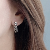 メタルチェーンマグネットフープイヤリング ピアス イヤーカフ | FACION | 詳細画像9 