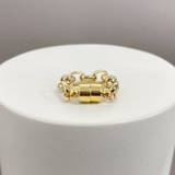 ゴールド | メタルチェーンマグネットフープイヤリング ピアス イヤーカフ | FACION