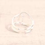 ニュアンスカーブラインリング 指輪シルバーゴールドゆがみウェーブ変形 | FACION | 詳細画像2 