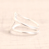 ニュアンスカーブラインリング 指輪シルバーゴールドゆがみウェーブ変形 | FACION | 詳細画像3 