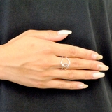 ニュアンスカーブラインリング 指輪シルバーゴールドゆがみウェーブ変形 | FACION | 詳細画像5 