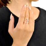 ニュアンスカーブラインリング 指輪シルバーゴールドゆがみウェーブ変形 | FACION | 詳細画像6 