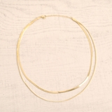 2連スネークチェーンネックレス ゴールドパーティー結婚式オケージョン | FACION | 詳細画像2 