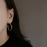 ステンレスウェーブフープピアス C型ツ変形 サージカルステンレス | FACION | 詳細画像5 