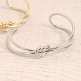 ノットリボンバングルブレスレット 結び目アシメデザイントレンドインスタ ブレス | FACION | 詳細画像1 