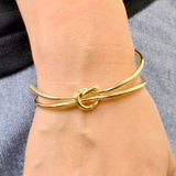 ノットリボンバングルブレスレット 結び目アシメデザイントレンドインスタ ブレス | FACION | 詳細画像9 