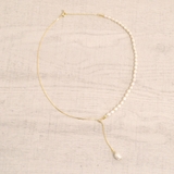 淡水パールスライドチェーンネックレス 真珠入学式卒業式結婚式 | FACION | 詳細画像1