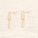 ゴールド | スリムスクエアチェーンメタルピアス プチプラシルバーゴールドインスタ | FACION