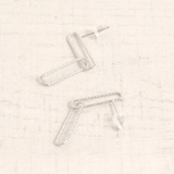 スリムスクエアチェーンメタルピアス プチプラシルバーゴールドインスタ | FACION | 詳細画像3