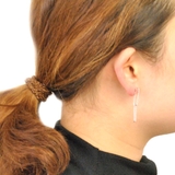 スリムスクエアチェーンメタルピアス プチプラシルバーゴールドインスタ | FACION | 詳細画像7