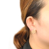 エナメルラウンドプレートピアス プチプラシルバーゴールドインスタ | FACION | 詳細画像4