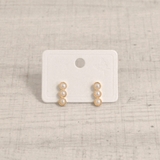 3pcsパールラインピアス パーティー結婚式二次会 | FACION | 詳細画像3