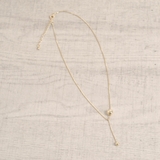 メタルボールY字チェーンネックレス ゴールドシルバーパーティー結婚式ペンダント | FACION | 詳細画像3