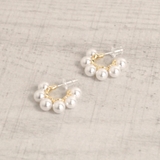 C型大粒パールフープピアス 真珠韓国ファッションパーティーデイリー | FACION | 詳細画像2