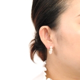 C型大粒パールフープピアス 真珠韓国ファッションパーティーデイリー | FACION | 詳細画像4