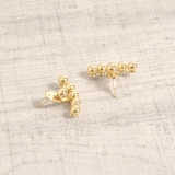 メタルボールカーブ2WAYピアス シルバーゴールドレディースインスタ | FACION | 詳細画像2 