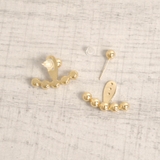 メタルボールカーブ2WAYピアス シルバーゴールドレディースインスタ | FACION | 詳細画像3 