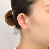 メタルボールカーブ2WAYピアス シルバーゴールドレディースインスタ | FACION | 詳細画像6 