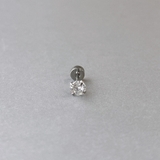 4mm | ステンレスCZボディピアス 軟骨ピアス 20G | FACION