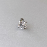 8mm | ステンレスCZボディピアス 軟骨ピアス 20G | FACION