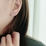 ステンレスCZバーベルボディピアス 軟骨ピアス 片耳用 | FACION | 詳細画像6 