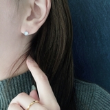 ステンレスCZバーベルボディピアス 軟骨ピアス 片耳用 | FACION | 詳細画像7 