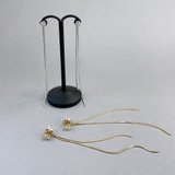 ジルコニア２連チェーン2WAYステンレスピアス サージカルステンレスシルバーゴー… | FACION | 詳細画像1 