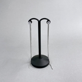 シルバー | ジルコニア２連チェーン2WAYステンレスピアス サージカルステンレスシルバーゴー… | FACION