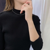 ステーションチェーンステンレスブレスレット サージカルステンレス | FACION | 詳細画像7