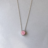 クリア＊ゴールド | ラウンドストーンステンレスネックレス サージカルステンレス ペンダント | FACION