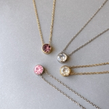 ラウンドストーンステンレスネックレス サージカルステンレス ペンダント | FACION | 詳細画像3 