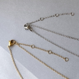 ラウンドストーンステンレスネックレス サージカルステンレス ペンダント | FACION | 詳細画像6 