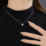 ラウンドストーンステンレスネックレス サージカルステンレス ペンダント | FACION | 詳細画像7 