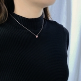 ラウンドストーンステンレスネックレス サージカルステンレス ペンダント | FACION | 詳細画像10 