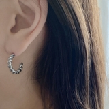 C型ツイストフープステンレスピアス シルバーゴールドサージカルステンレス | FACION | 詳細画像7