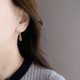 C型ツイストフープステンレスピアス シルバーゴールドサージカルステンレス | FACION | 詳細画像8