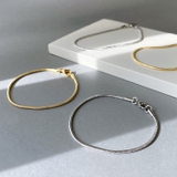 スネークチェーンステンレスブレスレット サージカルステンレス メタルシルバーゴー… | FACION | 詳細画像1 