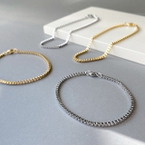 ベネチアンチェーンステンレスブレスレット サージカルステンレス シルバーゴールド… | FACION | 詳細画像1 