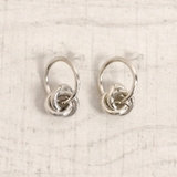 シルバー | クロススリーリングメタルピアス シルバーゴールドレディースフープ | FACION