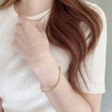 ニュアンスカーブラインステンレスブレスレット サージカルステンレス バングルシル… | FACION | 詳細画像5 