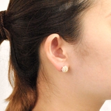 ラウンドミニパール&ストーンピアス プチプラシルバーゴールド | FACION | 詳細画像6