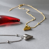 ニュアンスハートメタルステンレスネックレス ペンダントサージカルステンレス | FACION | 詳細画像2