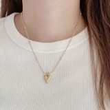 ニュアンスハートメタルステンレスネックレス ペンダントサージカルステンレス | FACION | 詳細画像6