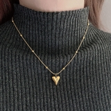 ニュアンスハートメタルステンレスネックレス ペンダントサージカルステンレス | FACION | 詳細画像10