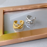 ボリュームクロスラインステンレスメタルリング 金属アレルギー つけっぱなし | FACION | 詳細画像4