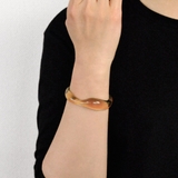 アクリルニュアンスバングルブレスレット 変形クリア透明インスタプチプラ ブレス | FACION | 詳細画像9