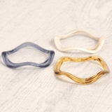 アクリルウェーブバングルブレスレット 透明クリア変形インスタプチプラ ブレス | FACION | 詳細画像1