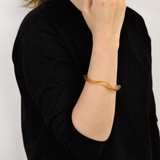 アクリルウェーブバングルブレスレット 透明クリア変形インスタプチプラ ブレス | FACION | 詳細画像8